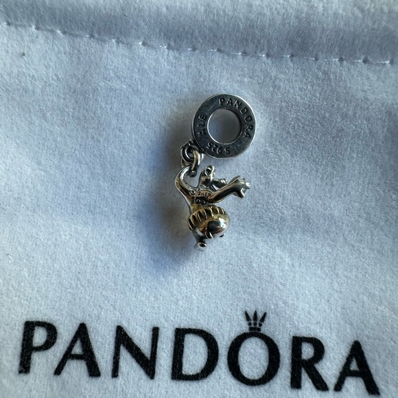 100TH Anniversary Disney X PANDORA Baloo Lab-grown Diamond Dangle Charm - Picture 2 of 2